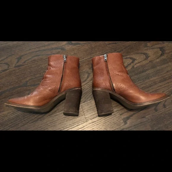 Madewell 5.5 brown leather booties - Picture 4 of 7